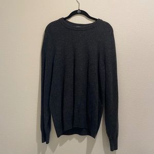 Charcoal Wool Crew Sweater
